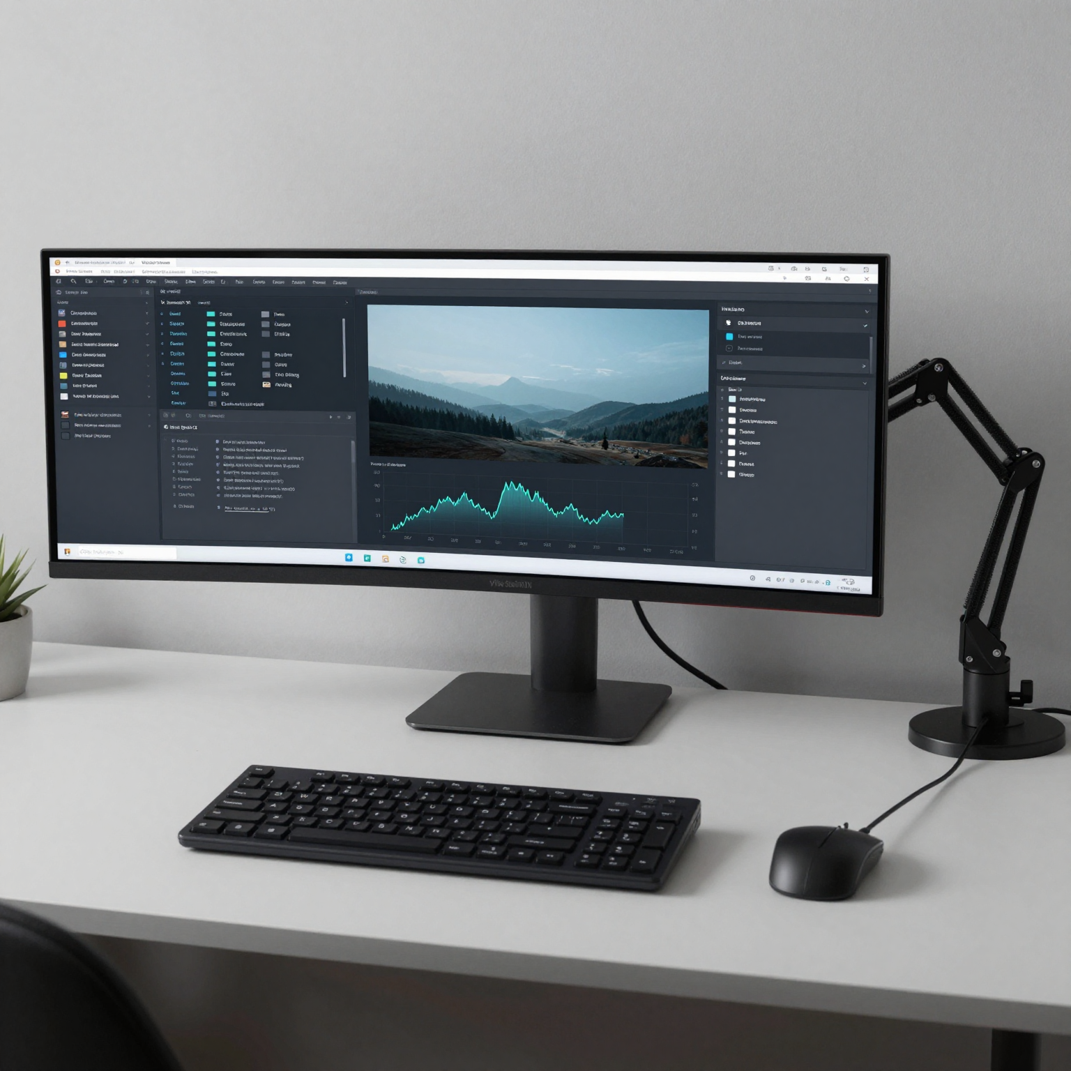 VibeStation X ultrawide monitor configuration
